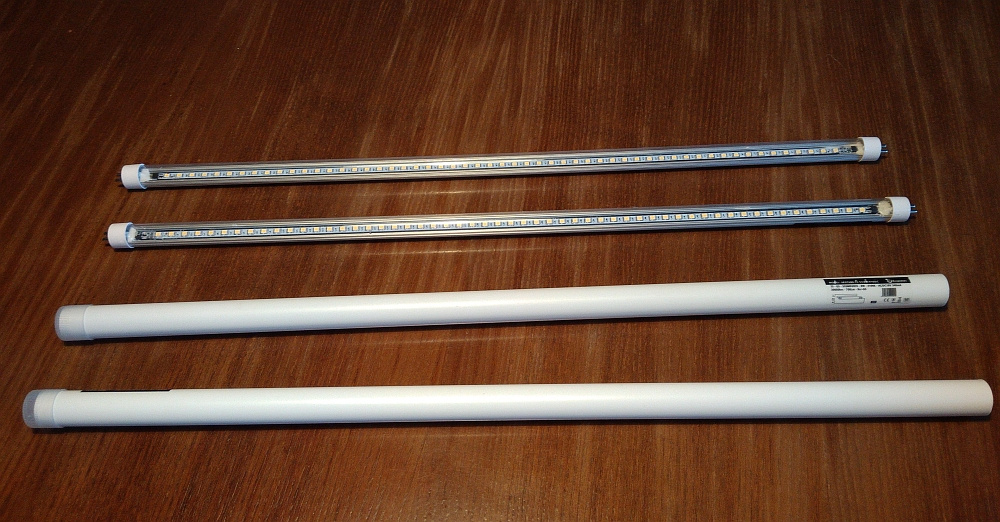 2ks LED trubice, náhrada zářivky T5 - 4