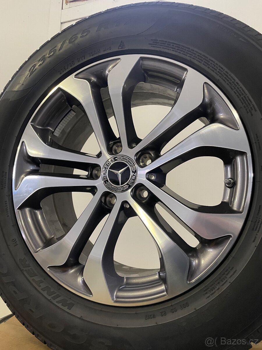 Original alu zimní Mercedes GLC W253 x253 c253 235/65/17 99% - 4