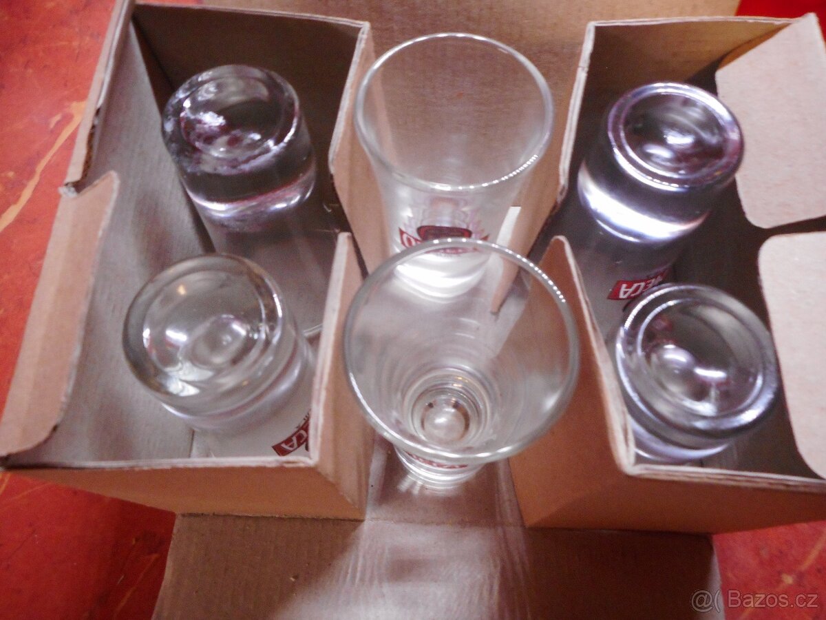 Panáky sklo Olmeca - 4