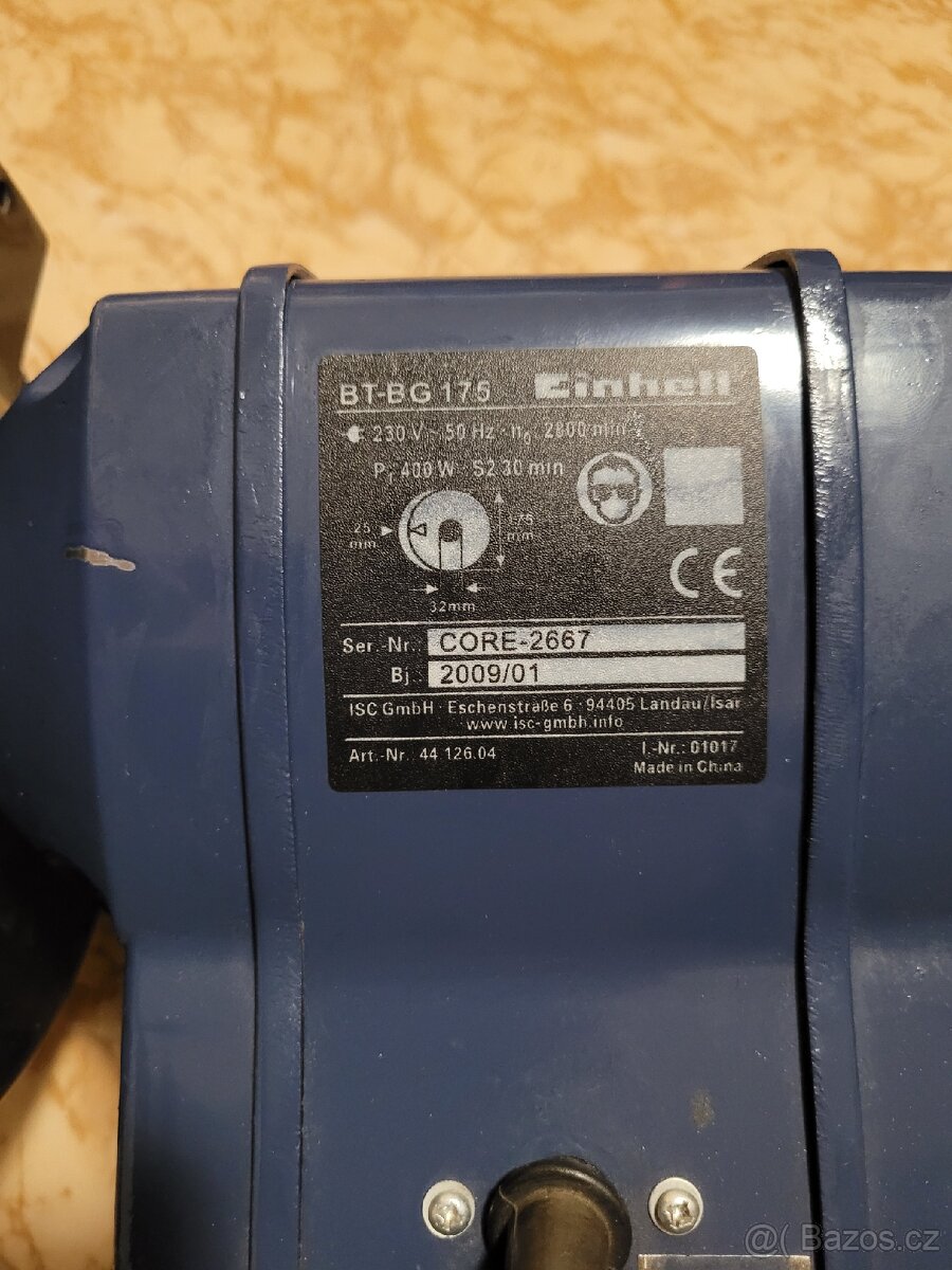 Stolní bruska rychlost = sleva - 4