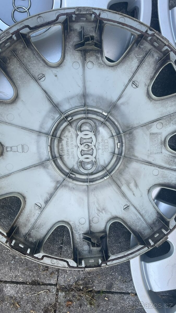 Poklice 16 originál AUDI kryty kol - 4