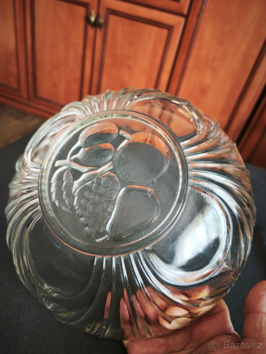 Retro skleněná miska. - 4