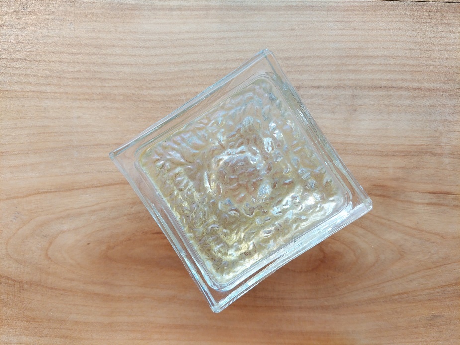 Hodně starý retro skleněný svícen - Československo - SLEVA - 4