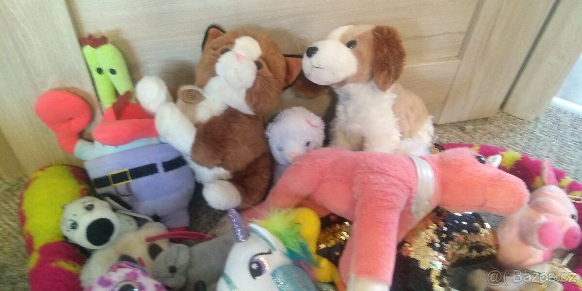 Interaktivni pes a kocka, detske vysilacky, mix plysaku - 4