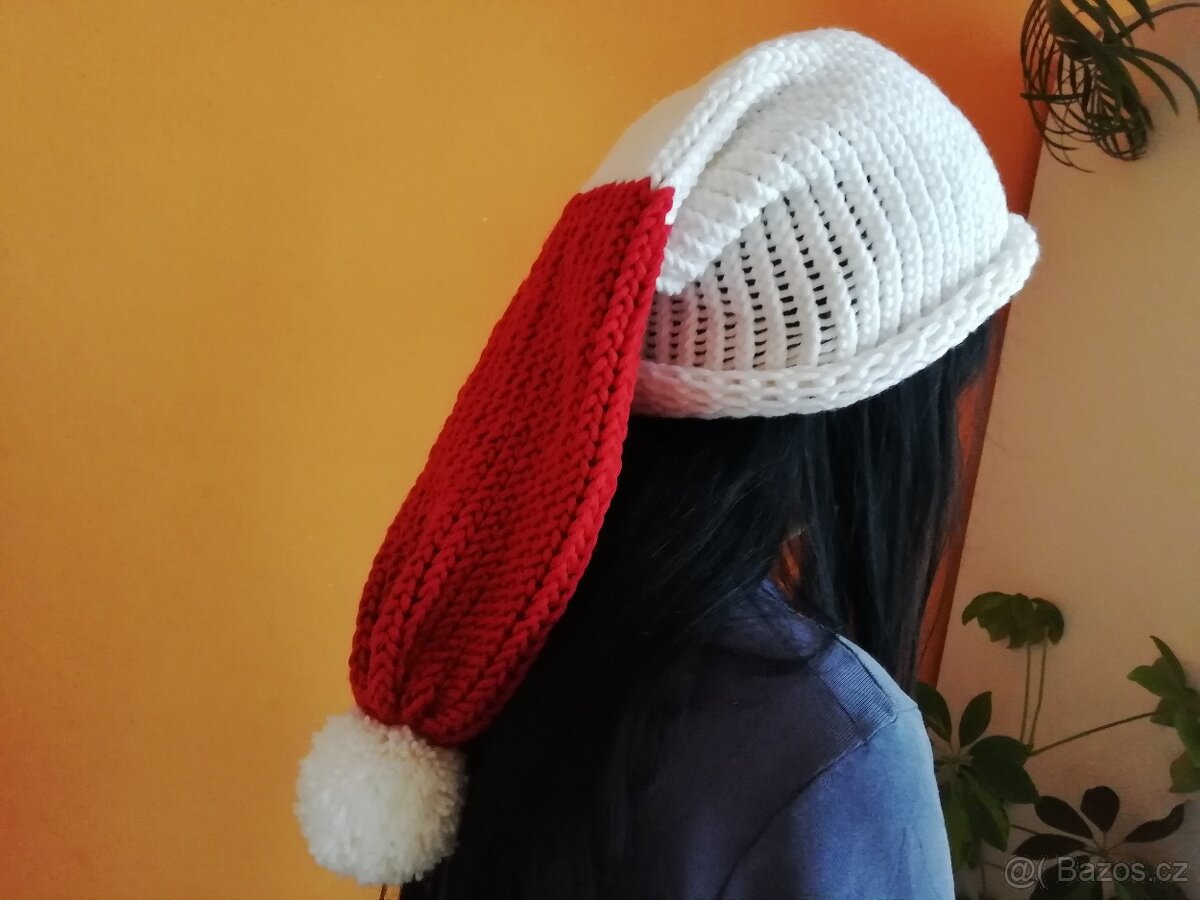 Nová pletená mega dlouhá čepice - 4