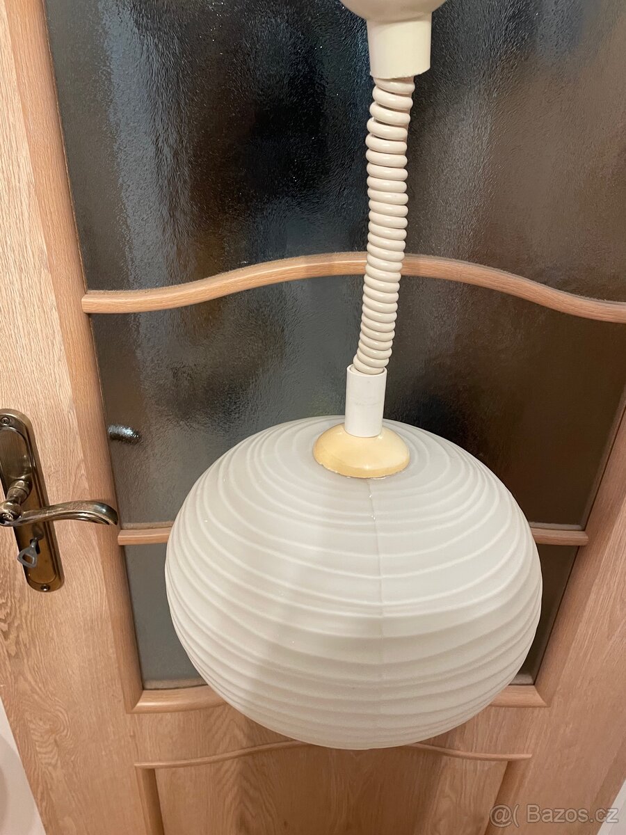 Závěsné stropní světlo / lustr – skleněné stínidlo - 4