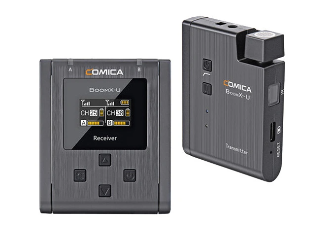 Comica BoomX-U U2 - bezdrátový mikrofon na video, mikroporty - 4