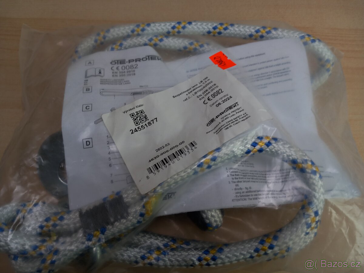 Bezpečnostní lano LB 100 s karabinou - 4