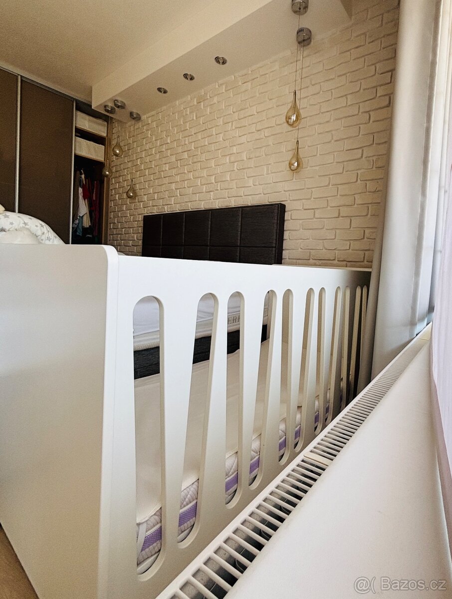 Dětská bílá postel 75x140 cm - 4