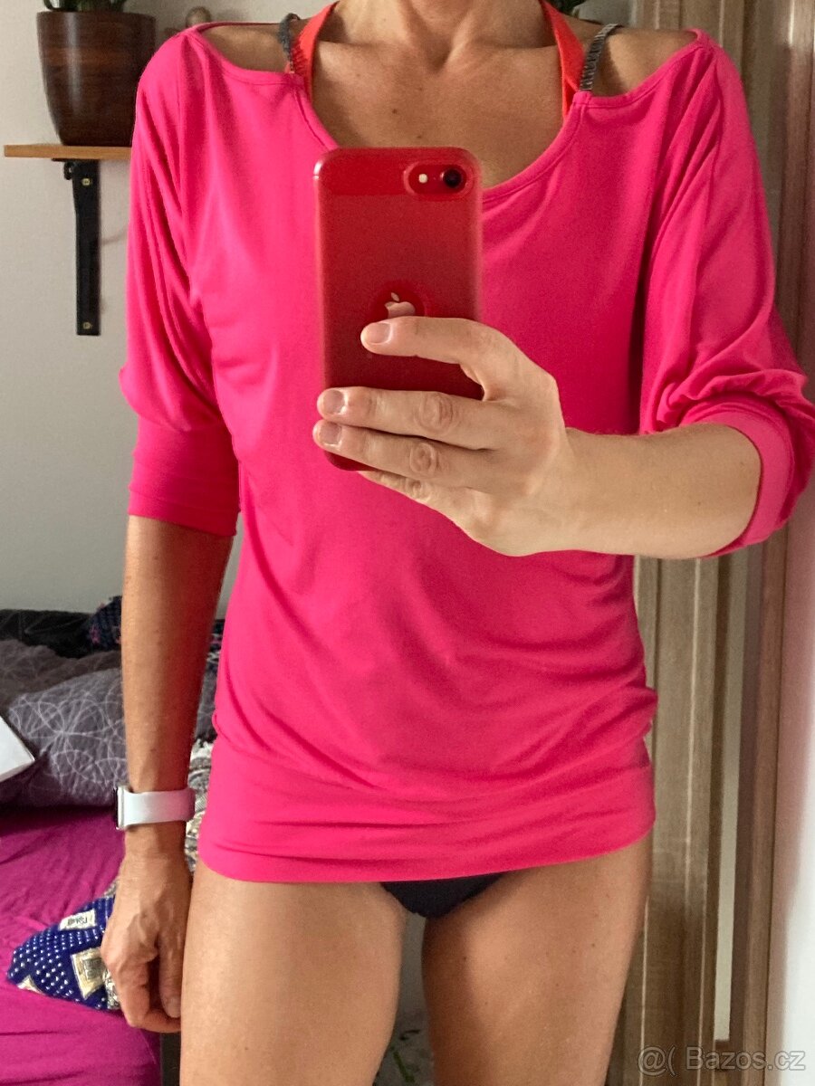 společenska halenka růžová - 4