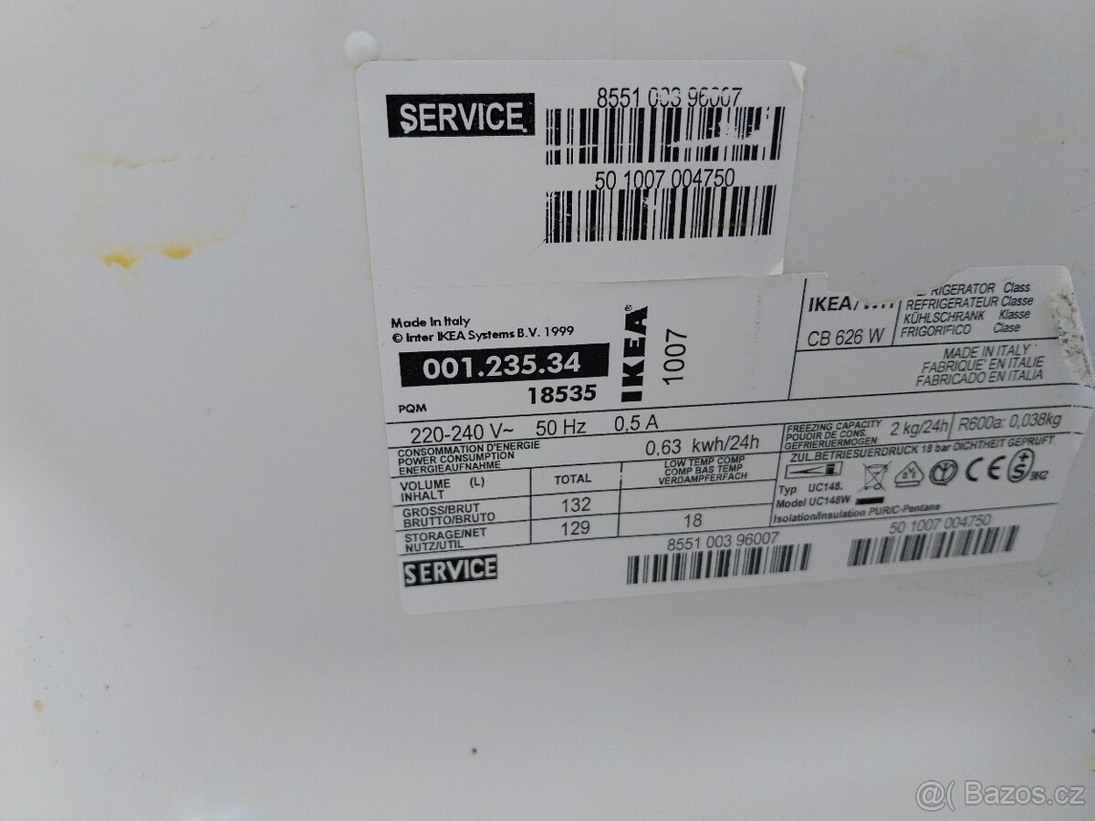 funkční vestavná lednička IKEA - 4