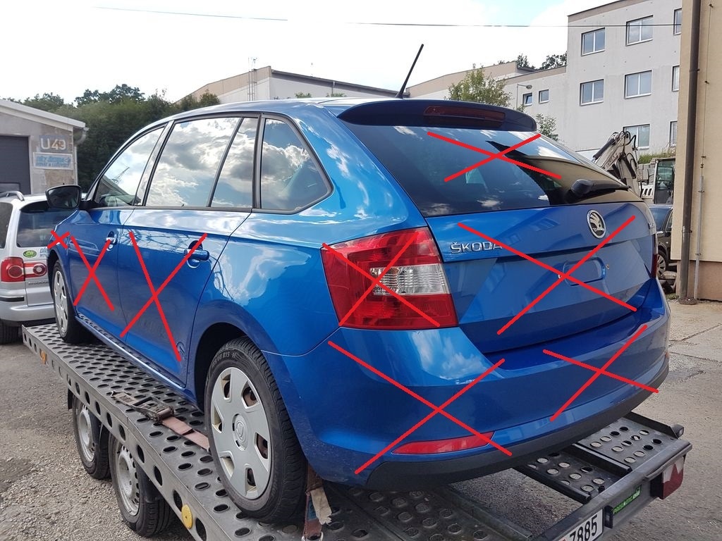 Škoda Rapid Spaceback modrý, 1,2 TSi 77 kW - ND z vozu - 4