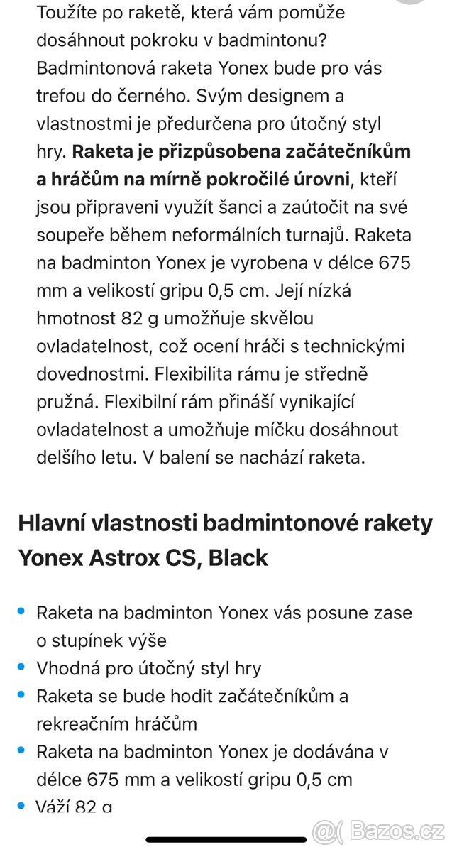 Yonex Astrox CS, Black - 4