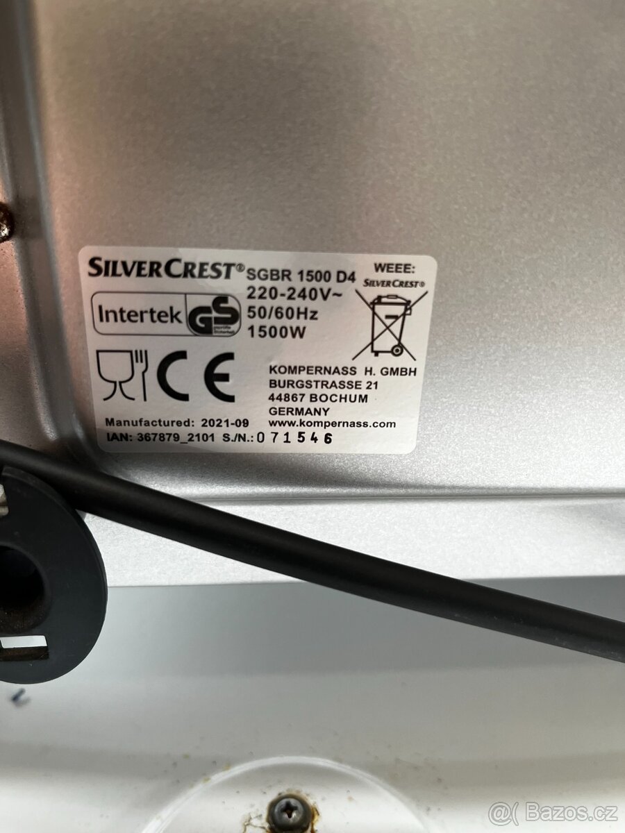 Elektrická mini trouba SilverCrest 1500W s rožněm - 4