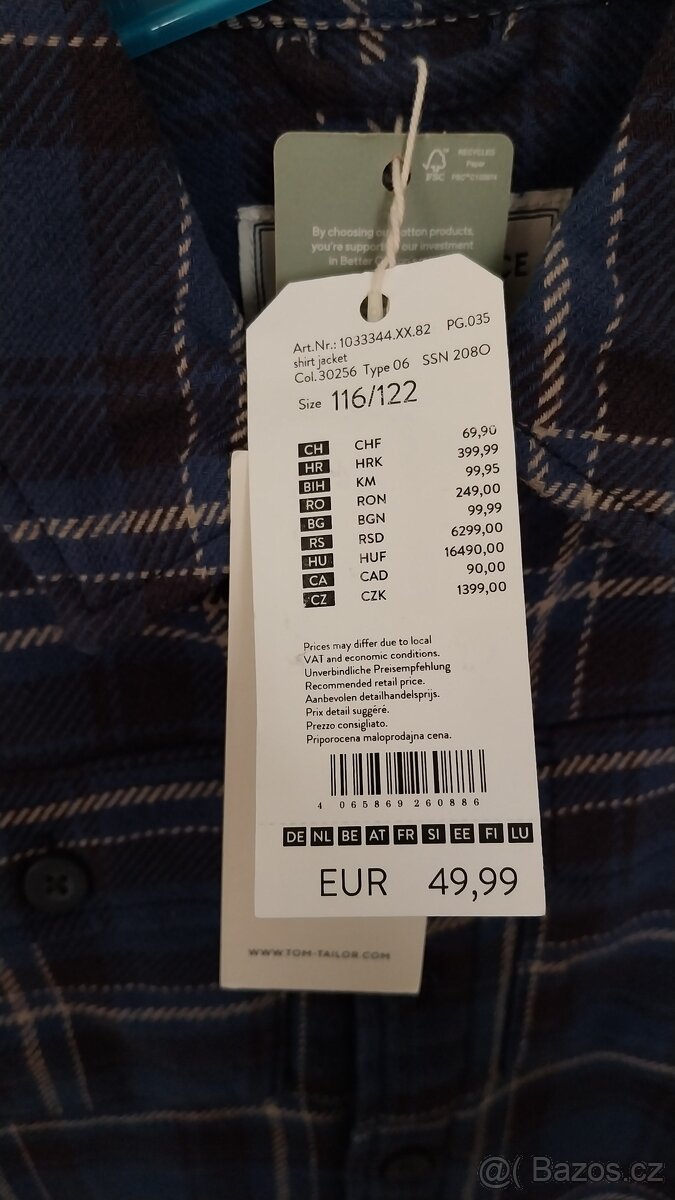 Nová košilová bunda Tom Tailor, vel. 116/122 - 4