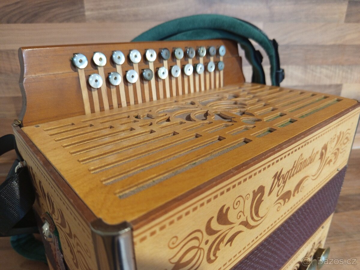 Heligonka (harmonika,akordeon) Vogtländer, G-C - 4