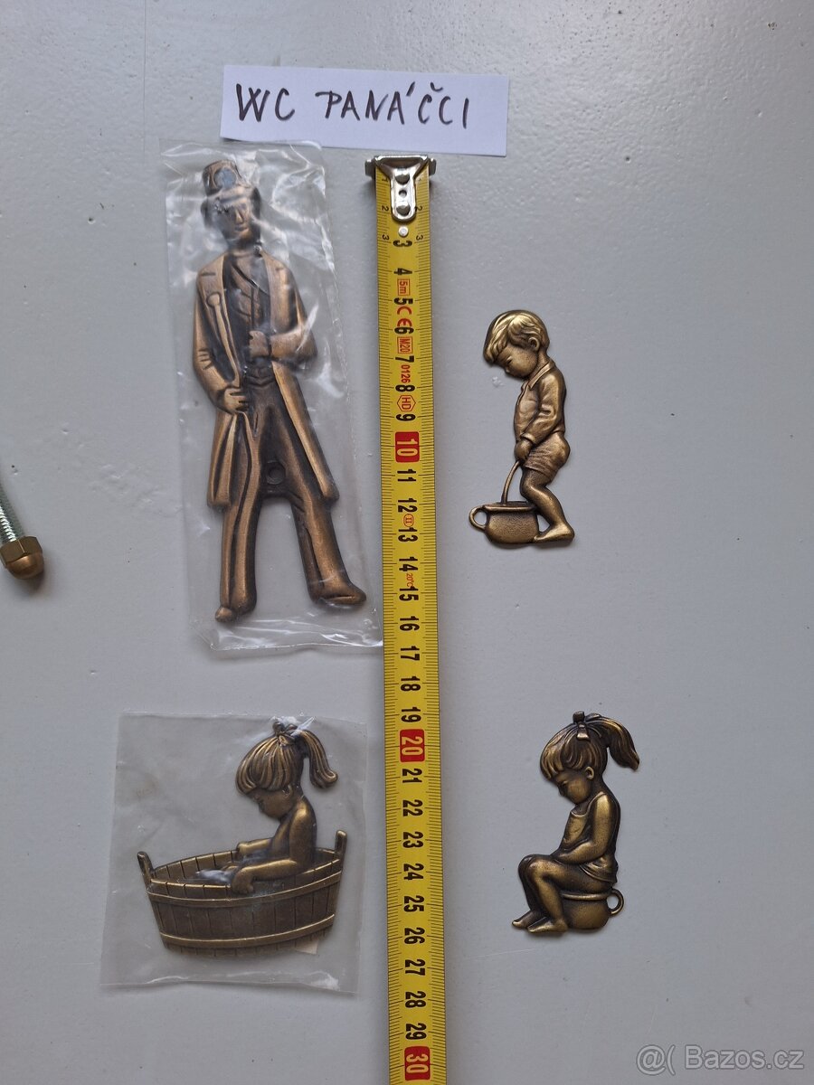 Mosazné doplňky-rozety, stavěče,zarážky,FAB vložky - 4