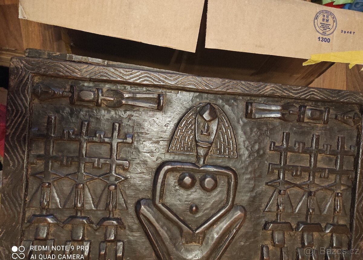 Dogonska truhla Ghana . Dřevěná - 4