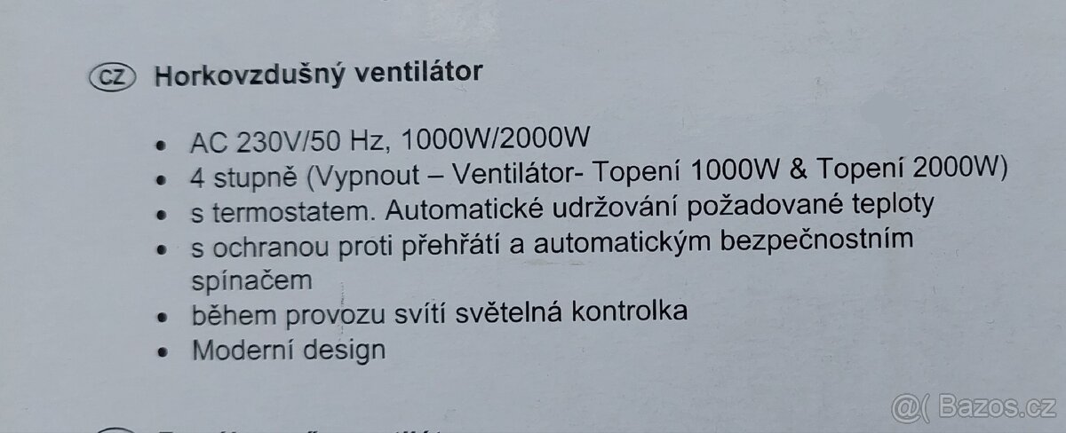 Spirálový teplovzdušní ventilátor vzduchu - 4