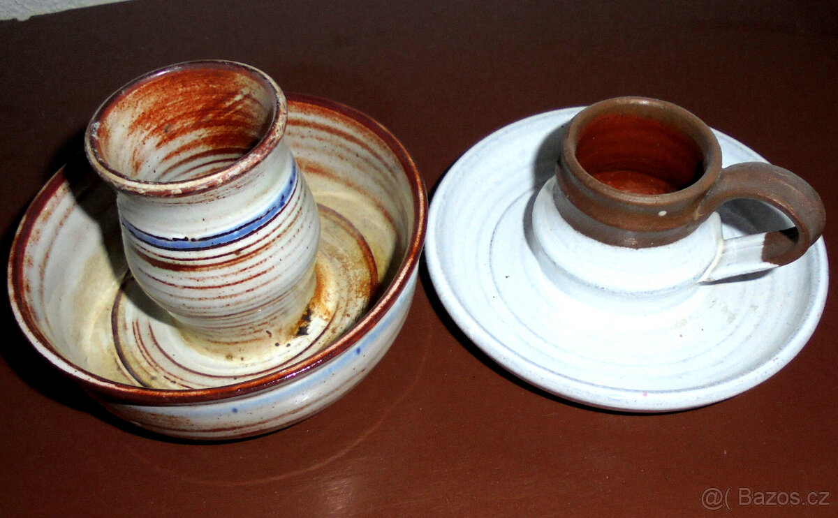 Svícen keramický retro - 4