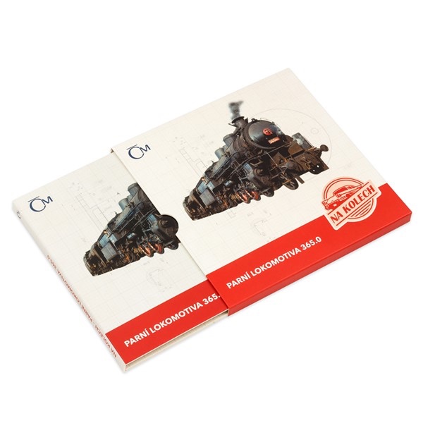 STŘÍBRNÁ MINCE NA KOLECH - PARNÍ LOKOMOTIVA 365.0 PROOF - 4