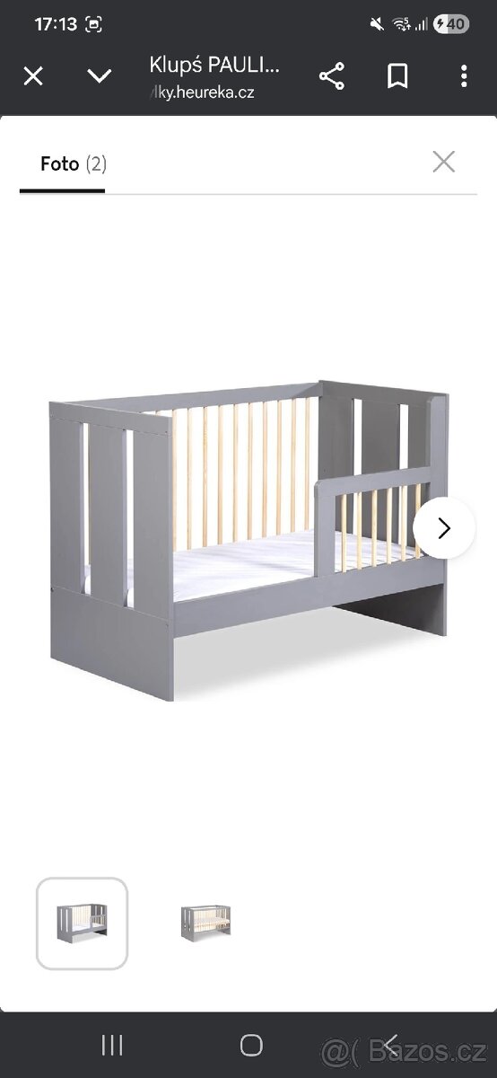 Dětská postýlka s matrací - 4