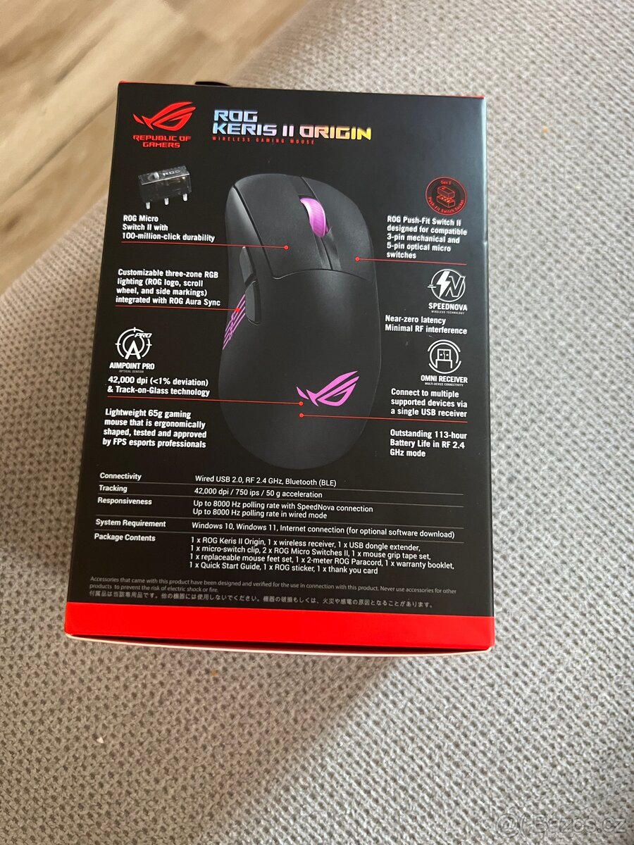 🖱️ ROG Keris II Origin–podepsaná GEJMREM 🔥 (nerozbalená) - 4