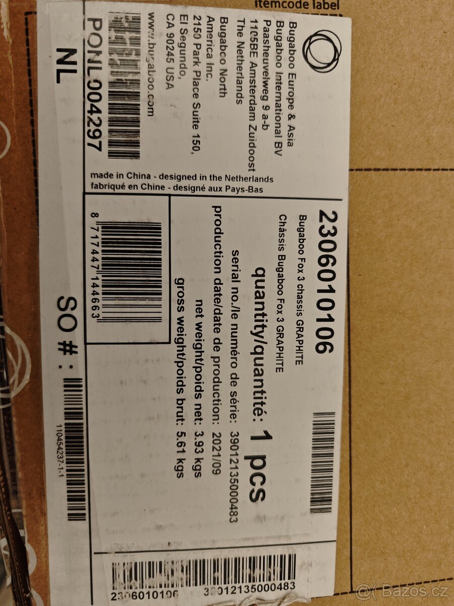 Bugaboo Fox 3 – nový nepoužitý podvozek (Graphite) - 4