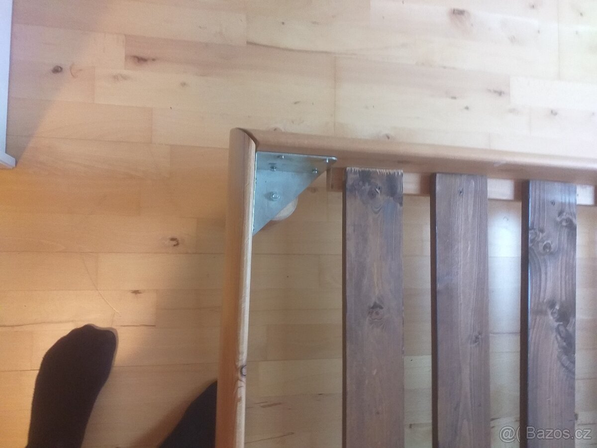 Postel manželská 180x200 dřevěné - 4