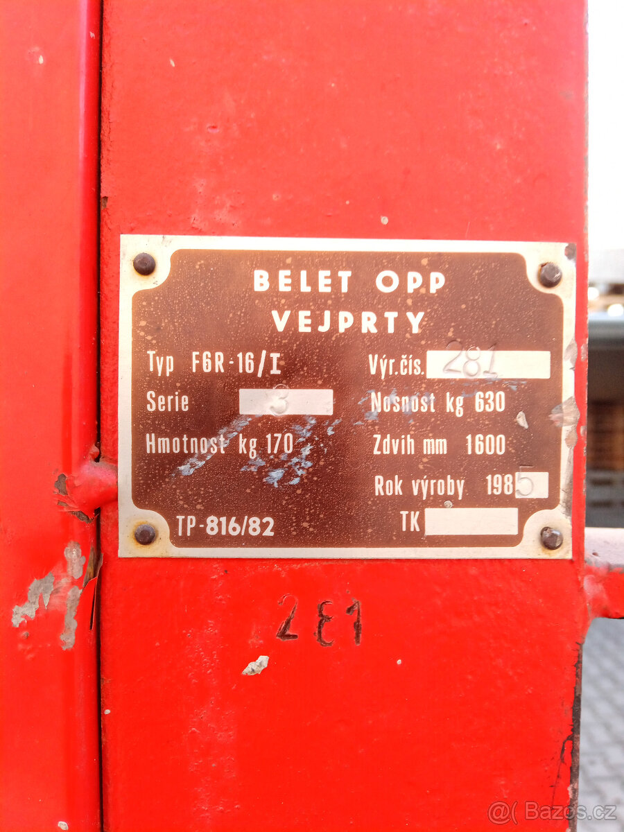 Ruční vysokozdvižný vozík - 4