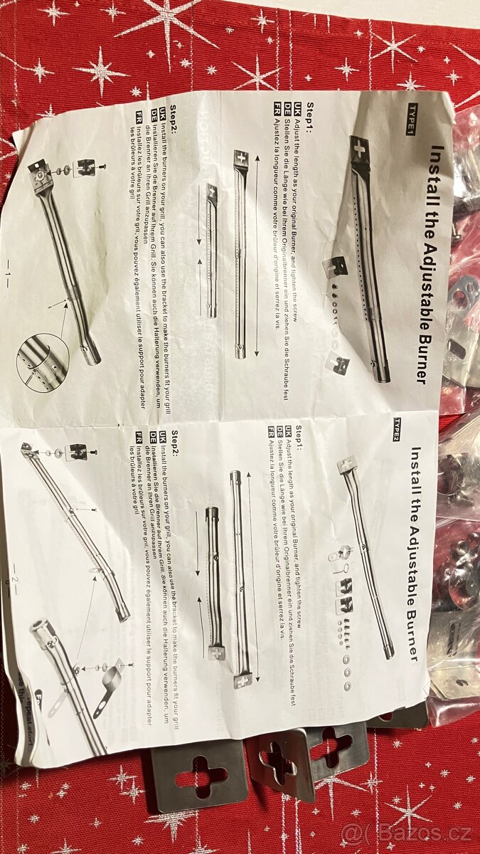 Prodám 4 hořáky pro gril - 4