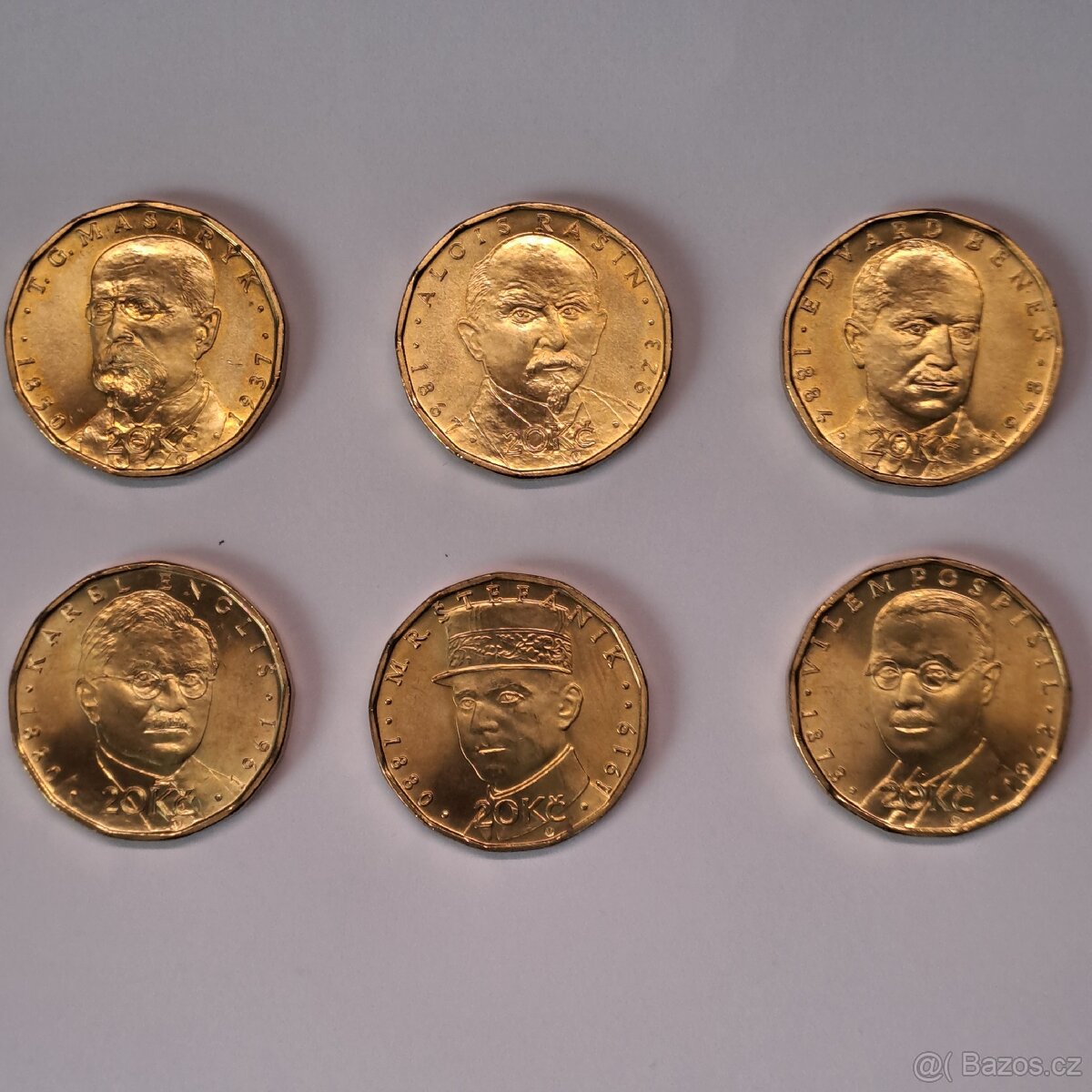 SADA 6 KUSŮ 20 KČ OBĚŽNÝCH MINCÍ - 4