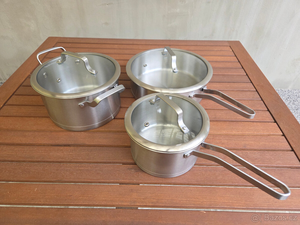 Sada nerezových hrnců - nová zabalená - 4