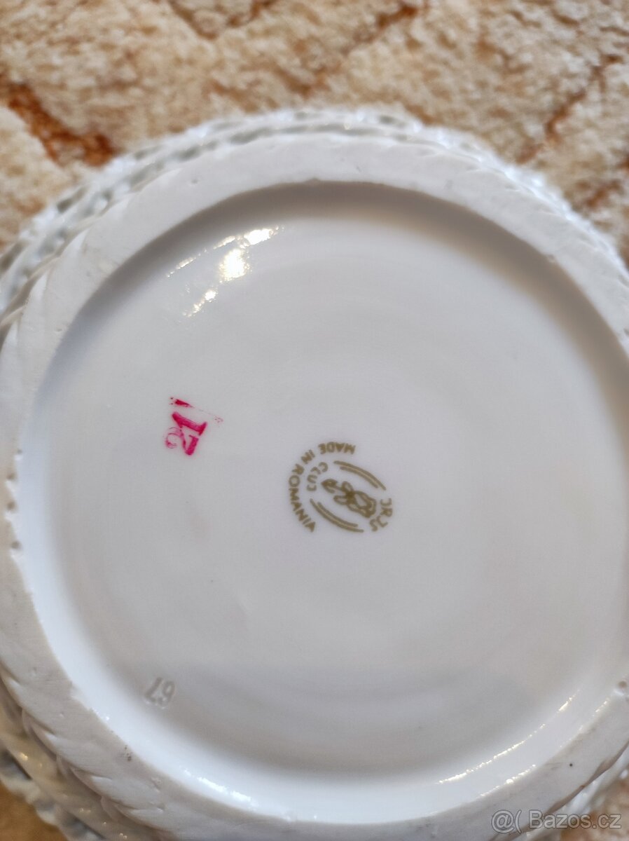 Starožitná porcelánová miska 3ks - 4