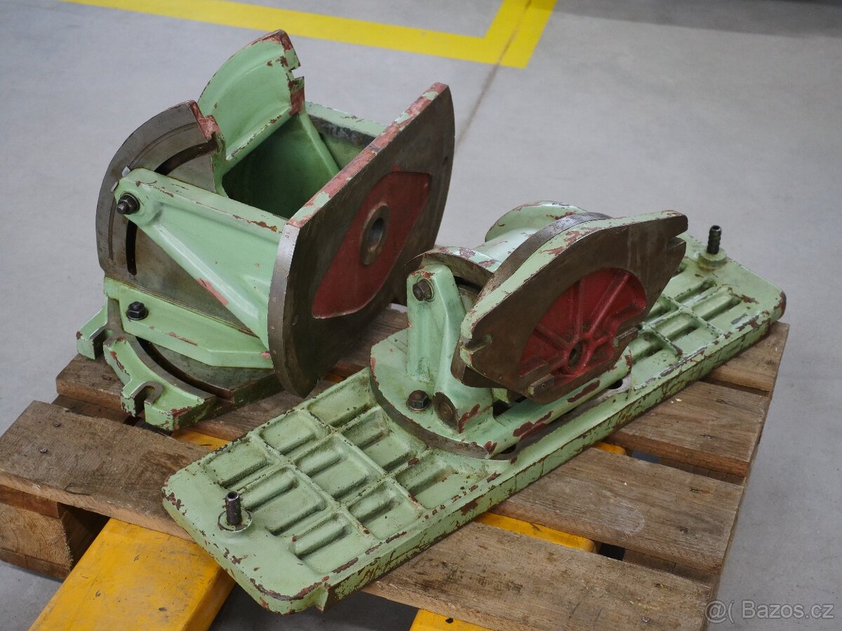 sklopný stůl k frézce, Naklápěcí natáčecí přípravek - 4