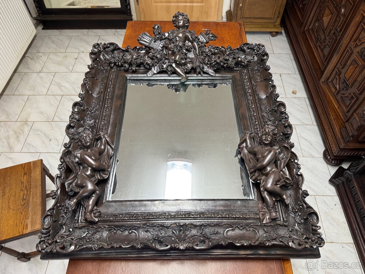 Starožitné zrcadlo s aplikami - 4