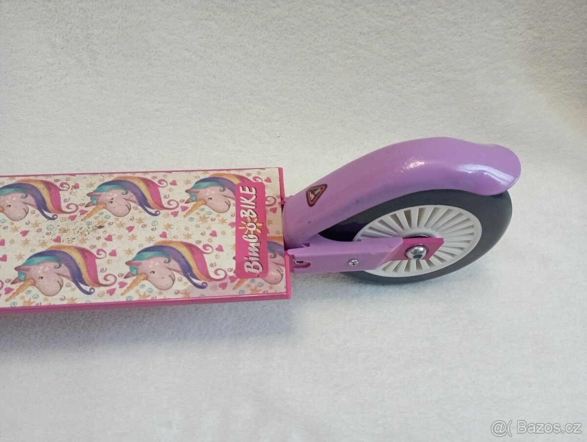Skládací dětská koloběžka s jednorožcem, Bimbobike - 4