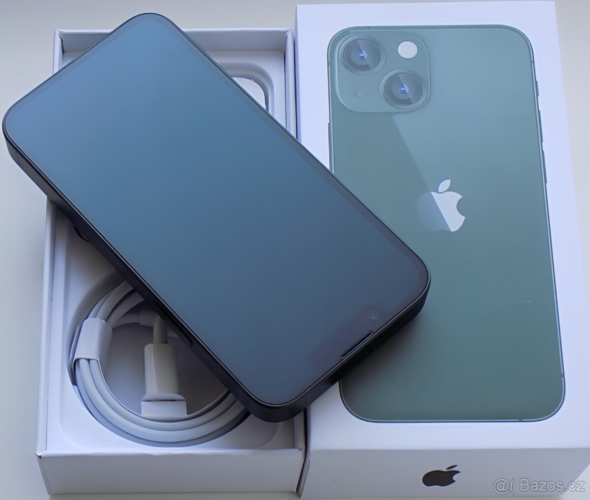 iPhone 13 Green BATERIE 100% TOP - 4