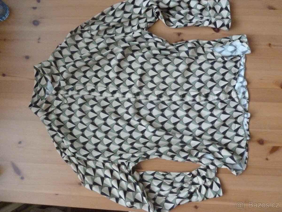 Mango dámská košile XS s geometrickým vzorem - 4