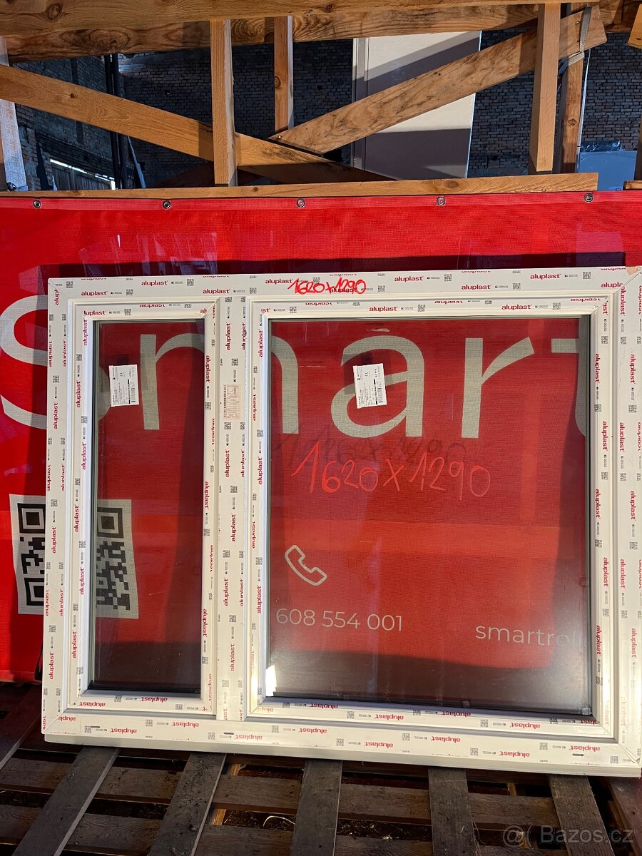 Okno PVC , profil 70 mm/ 3 sklo, nepoužitá okna - 4