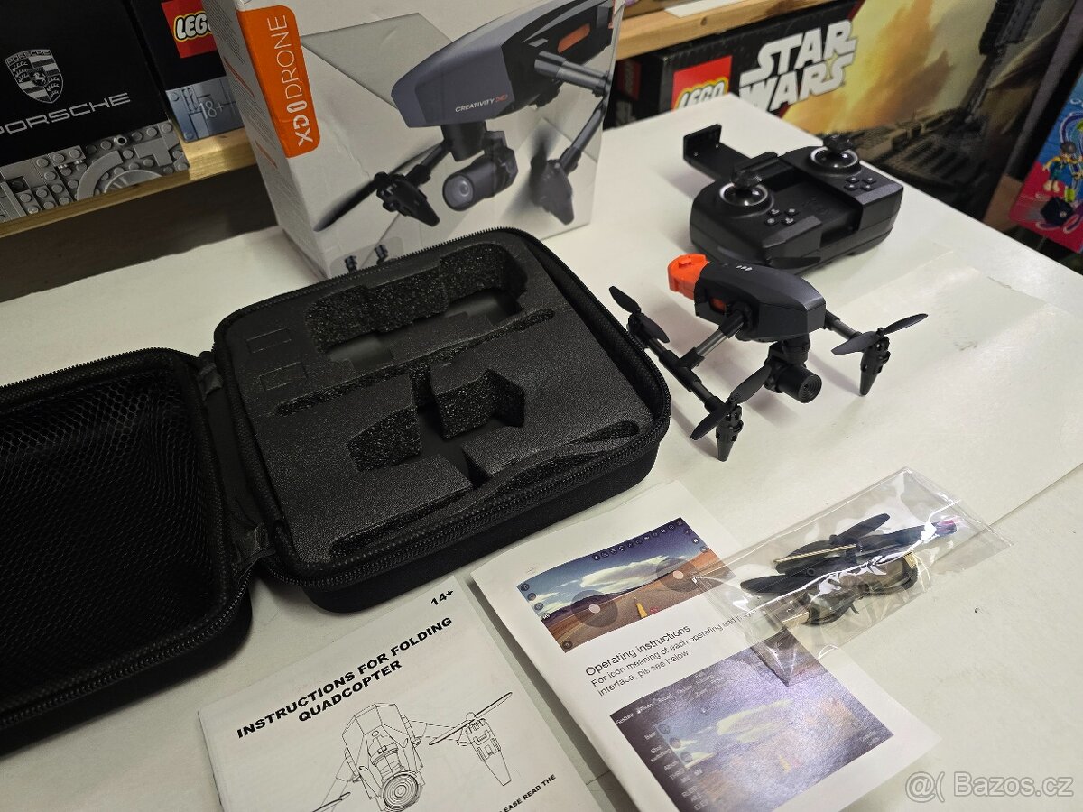 XD 1 dron s duální HD kamerou, boxem a příslušenství - 4