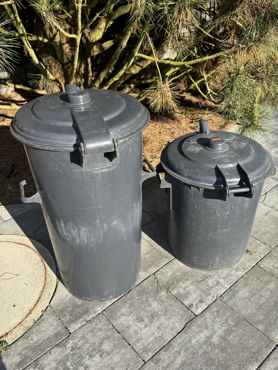 Popelnice 2 kusy - 110 a 70 litrů - 4
