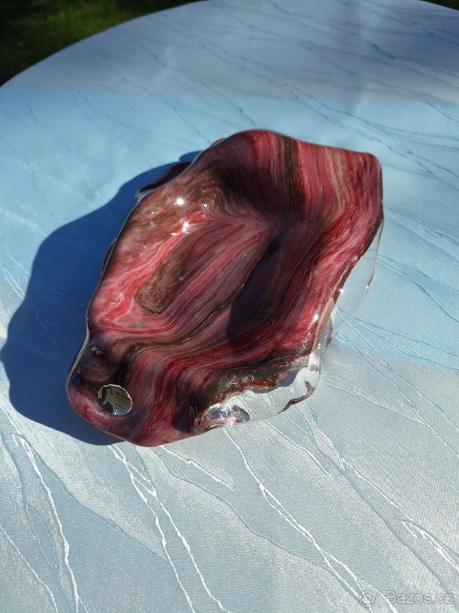 LUXUSNÍ SKLENĚNÁ MÍSA VÝTVARNÍK PETER KASPAR - 4