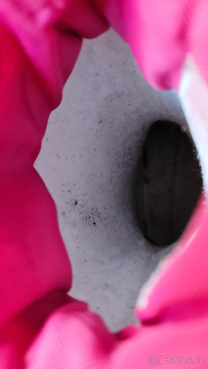 Zeleno - růžové puntíkované teplejší holínky - vel.26 - 4