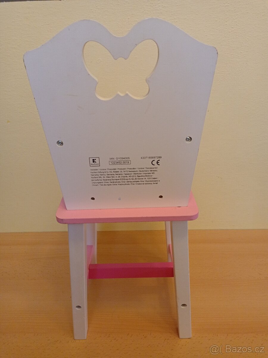 Jídelní židlička pro panenky - 4