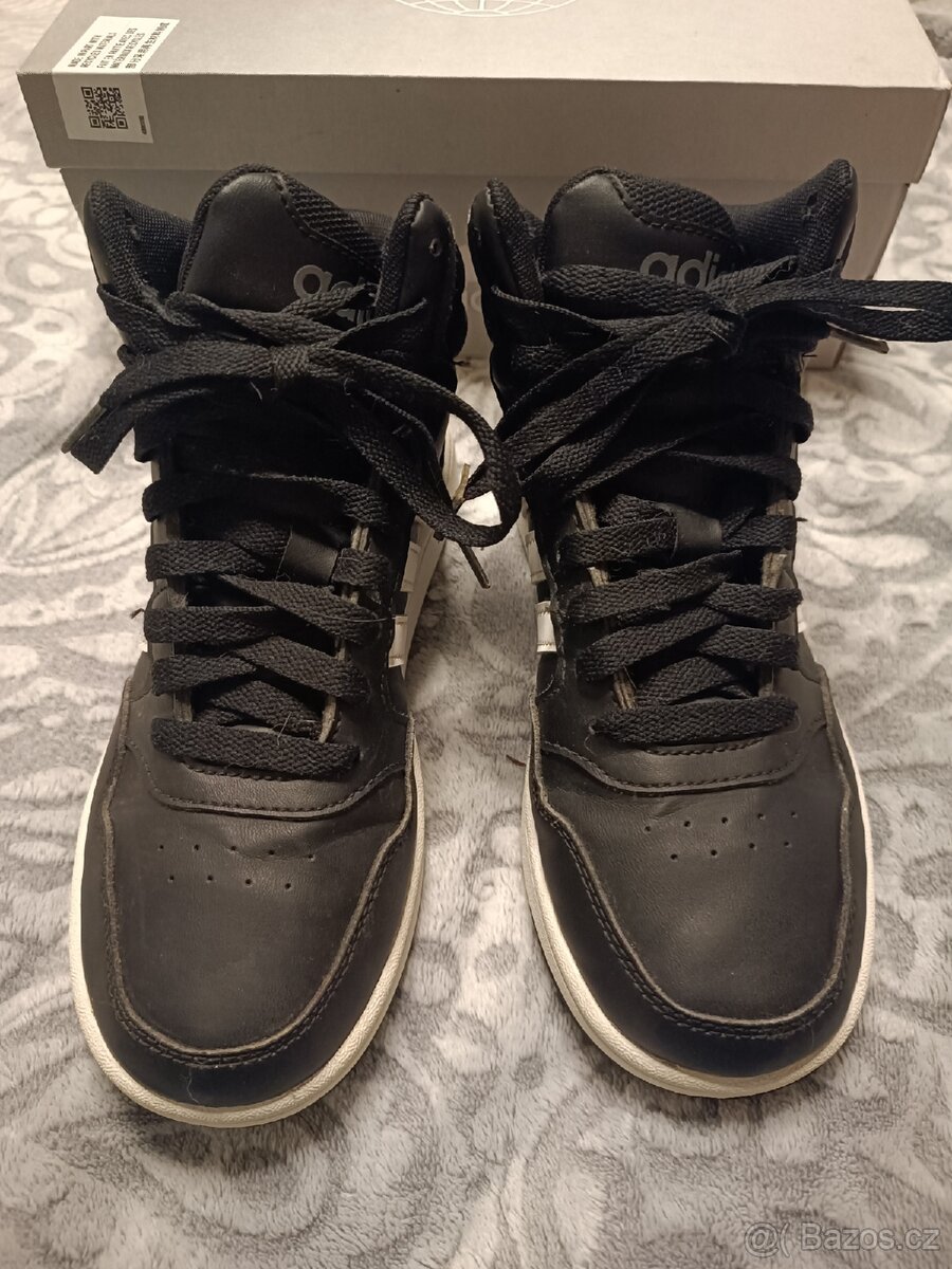 Dětské kotníkové boty Adidas Hoops - vel.35 - 4