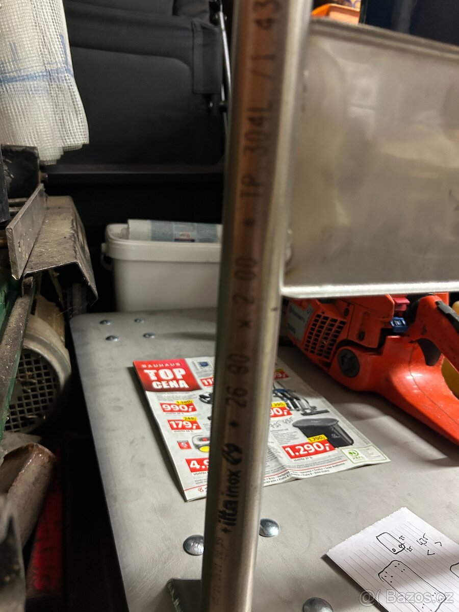 Plošinový vozík 470x730 mm, NEREZOVÝ - 4