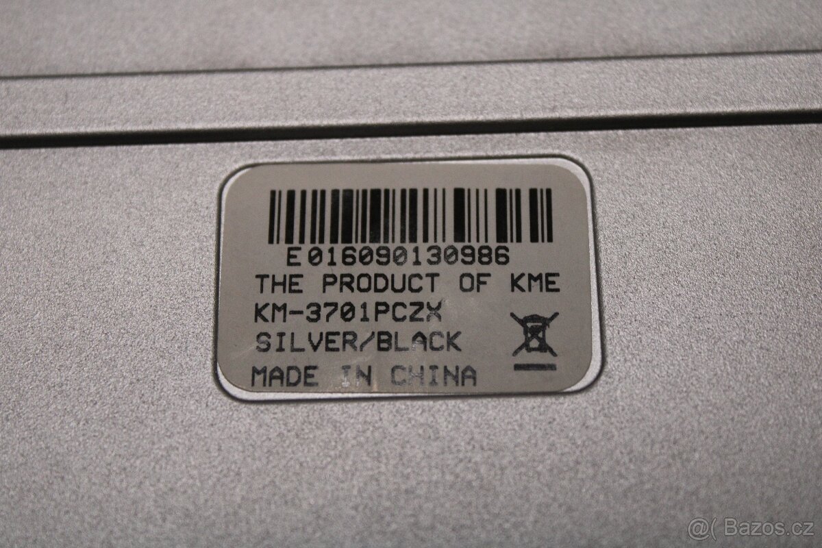 Klávesnice KME KM-3701 stříbrná - 4