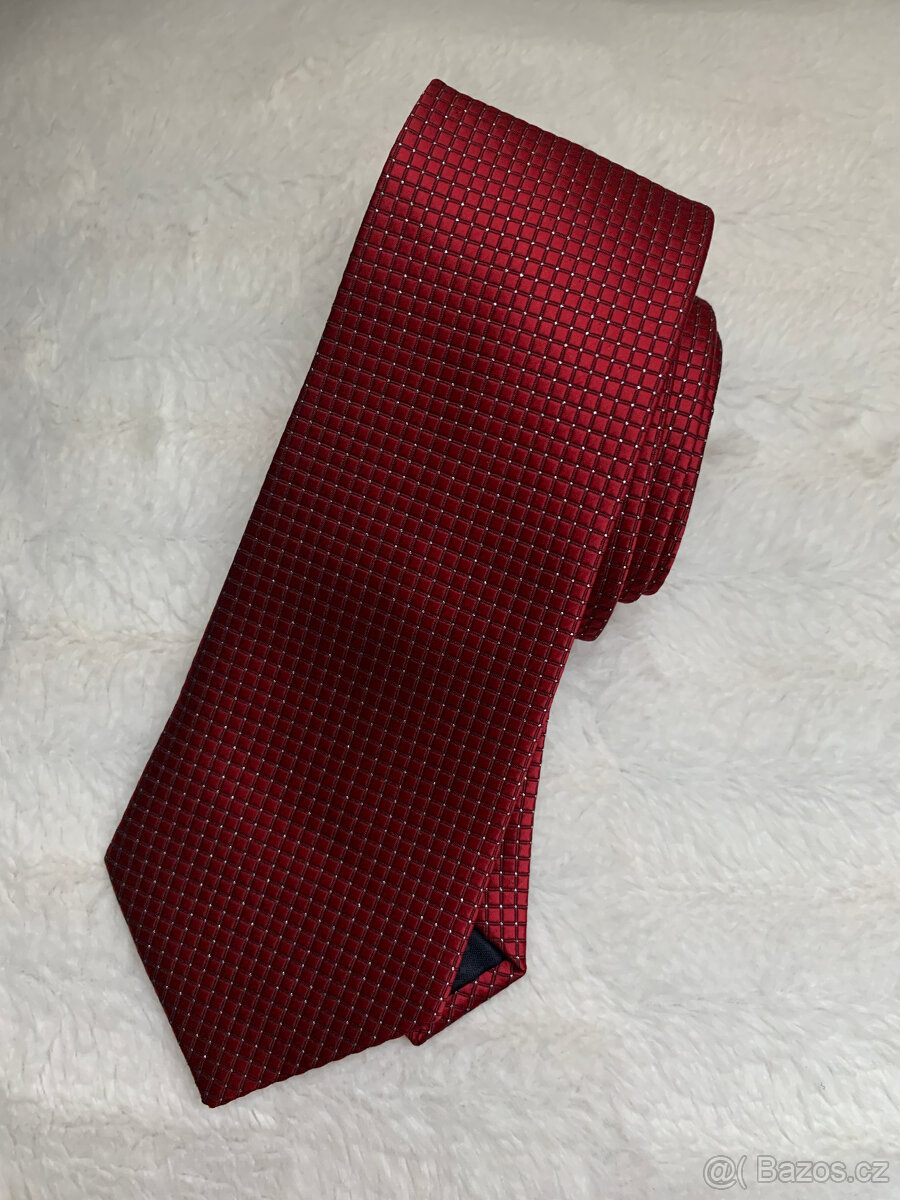 Kravata, vínové odstíny - 4