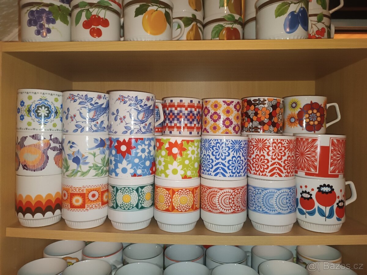 Retro hrnky Czechoslovakia - 4